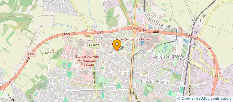 localisation de l'entreprise YVY à DIJON