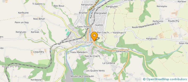 localisation de l'entreprise YWEL  PONTRIEUX