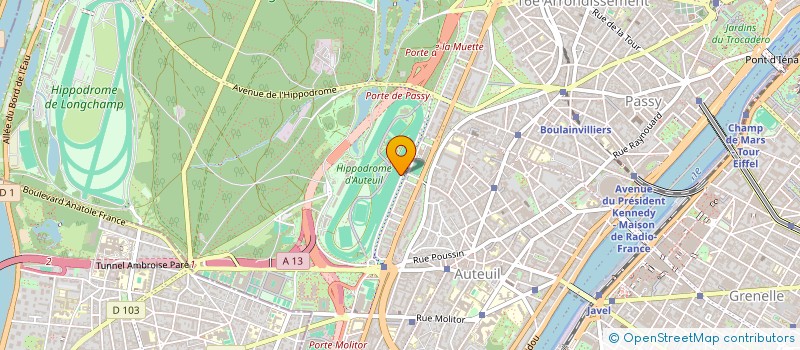 localisation de l'entreprise YWGM  ALFORTVILLE