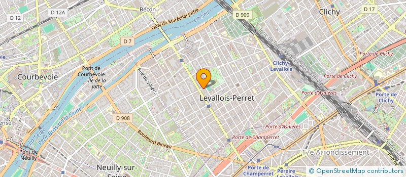 localisation de l'entreprise YWL PARIS à LEVALLOIS PERRET