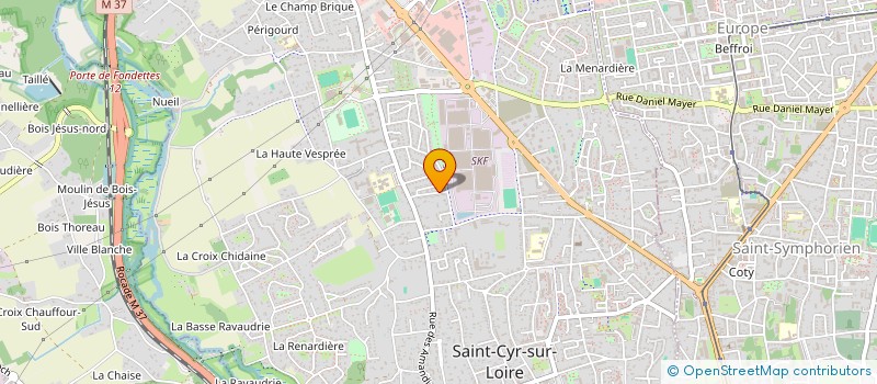 localisation de l'entreprise YXELA  SAINT-CYR-SUR-LOIRE