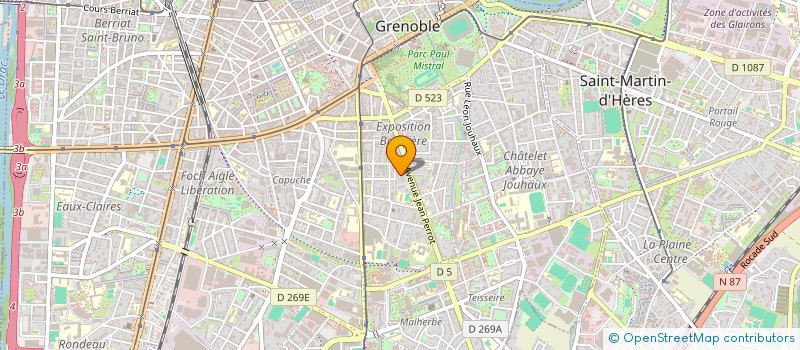 localisation de l'entreprise YXEN à GRENOBLE