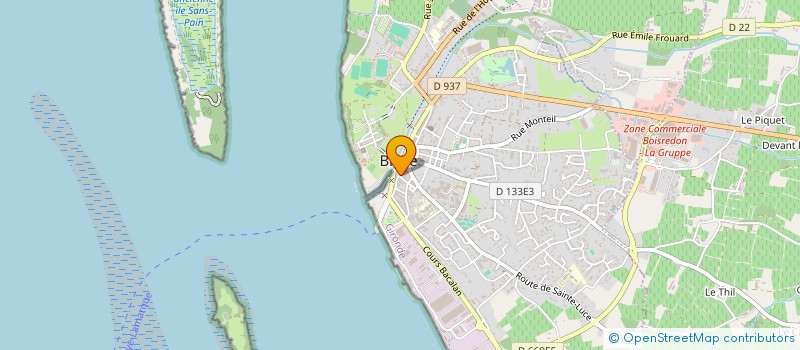 localisation de l'entreprise YY SUSHI à BLAYE