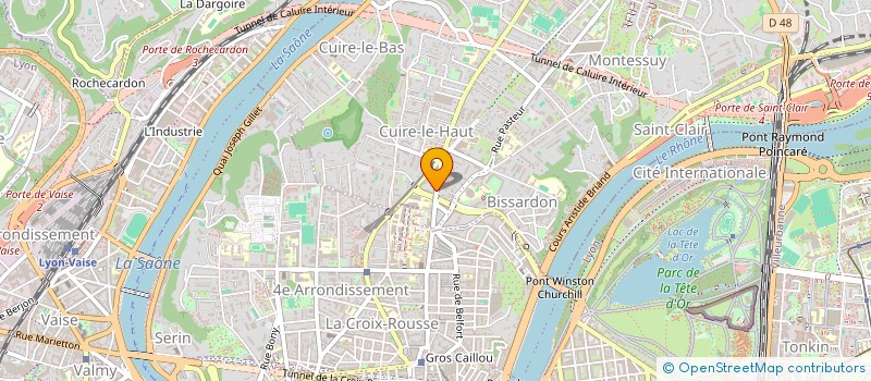 localisation de l'entreprise YZ IMMOBILIER  CALUIRE-ET-CUIRE