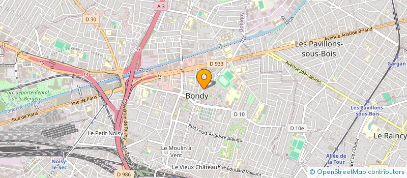 localisation de l'entreprise YZA à BONDY