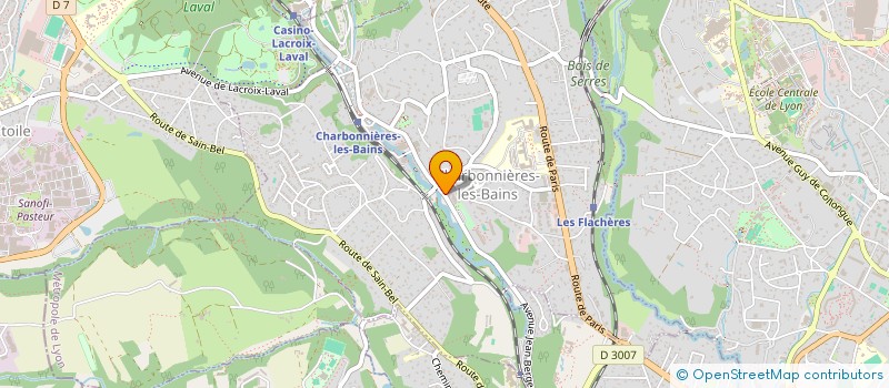 localisation de l'entreprise YZAPHIR  CHARBONNIERES-LES-BAINS