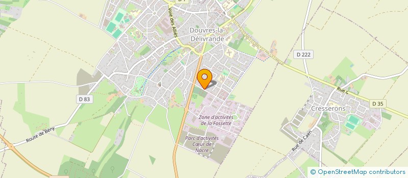 localisation de l'entreprise YZAPHY  DOUVRES-LA-DELIVRANDE