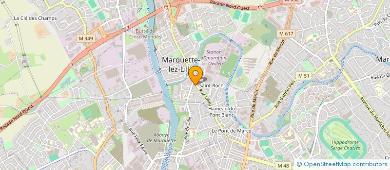 localisation de l'entreprise YZC  MARQUETTE-LEZ-LILLE