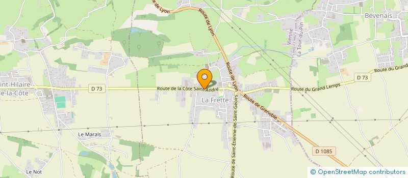 localisation de l'entreprise YZELIOS à LA FRETTE