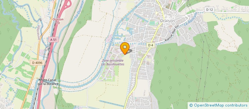 localisation de l'entreprise YZENTIS à ORAISON