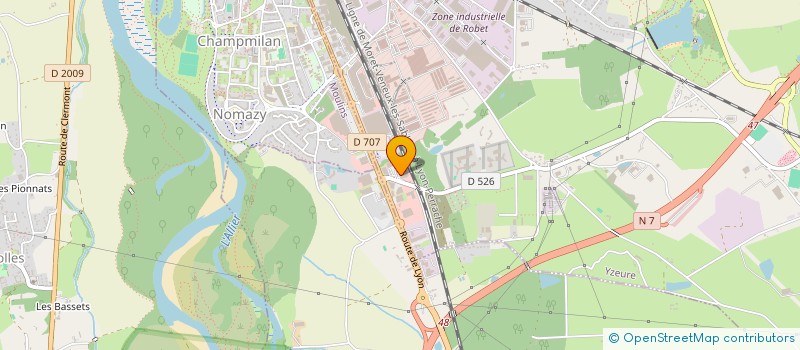 localisation de l'entreprise YZEURE FRAICHEUR à YZEURE