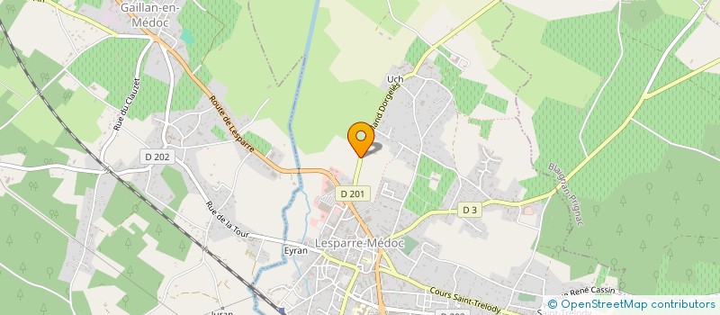 localisation de l'entreprise YZF  LESPARRE-MEDOC