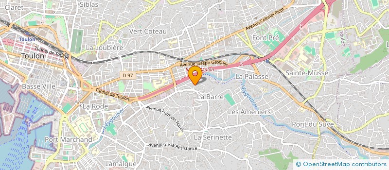 localisation de l'entreprise YZI  TOULON