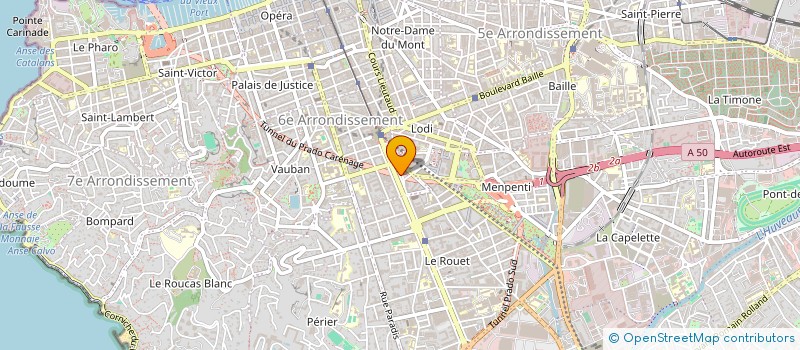 localisation de l'entreprise YZIMMO à MARSEILLE