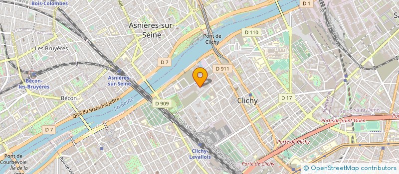 localisation de l'entreprise YZZY RESEAU à CLICHY