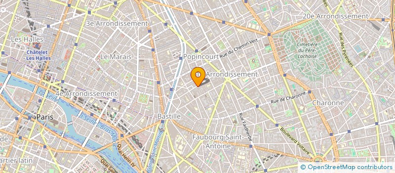 localisation de l'entreprise Z 3  PARIS