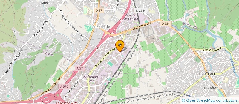 localisation de l'entreprise Z 6 à LA FARLEDE