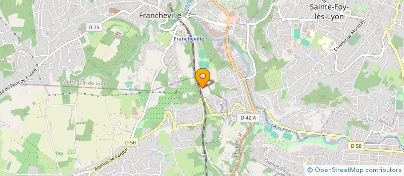 localisation de l'entreprise Z A 3 C  CHAPONOST