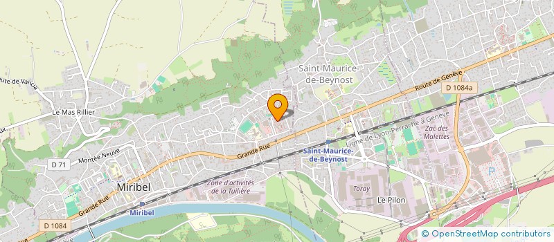 localisation de l'entreprise Z-A à MIRIBEL