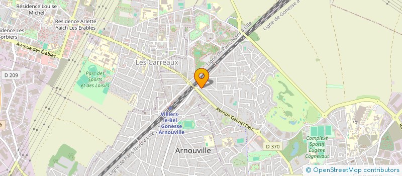 localisation de l'entreprise Z.A.  GONESSE