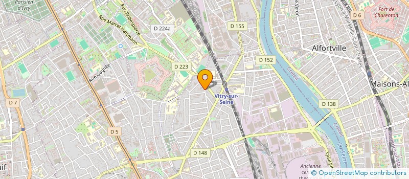 localisation de l'entreprise Z.A EXPRESS  VITRY-SUR-SEINE