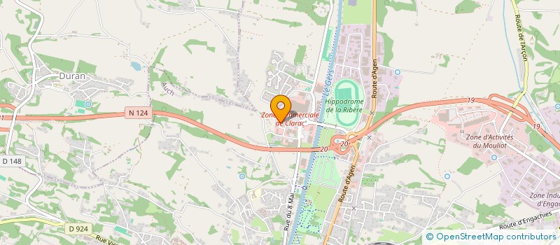 localisation de l'entreprise Z.A.Z.I.  AUCH