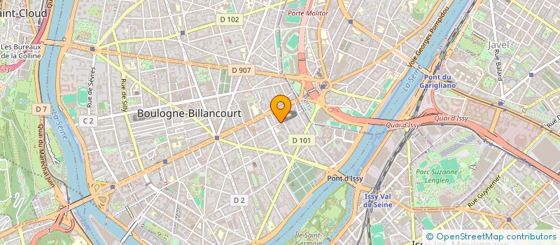 localisation de l'entreprise Z-ACTIV  BOULOGNE-BILLANCOURT