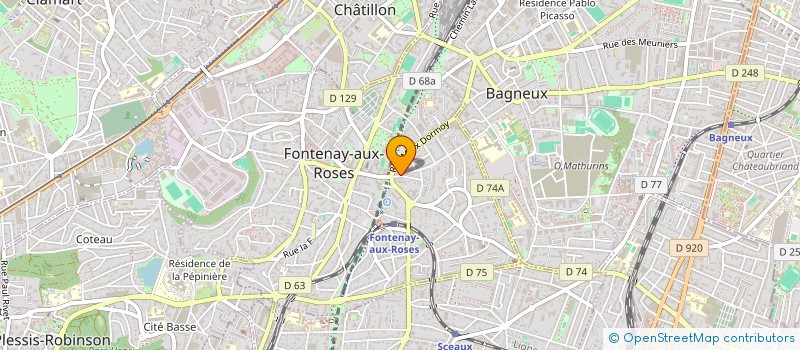 localisation de l'entreprise Z.AHMEDNAH à FONTENAY-AUX-ROSES