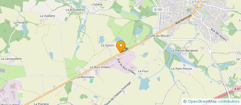 localisation de l'entreprise Z'AILESGA à LA FERRIERE