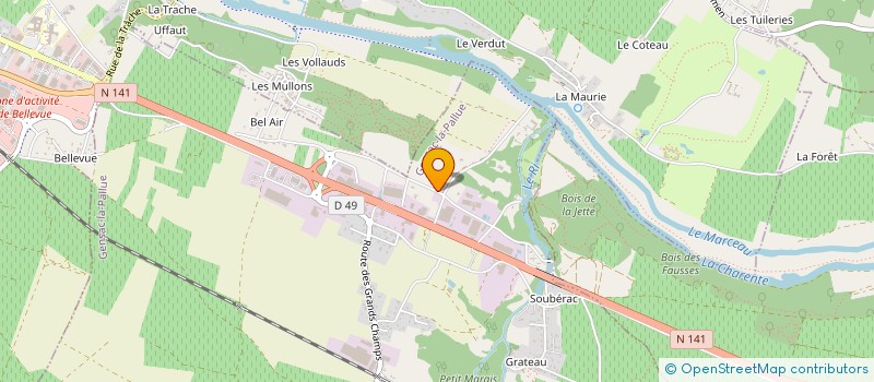 localisation de l'entreprise Z. ALLIANCES C. CONSEILS PAR ABREVIATION ZACC à GENSAC-LA-PALLUE