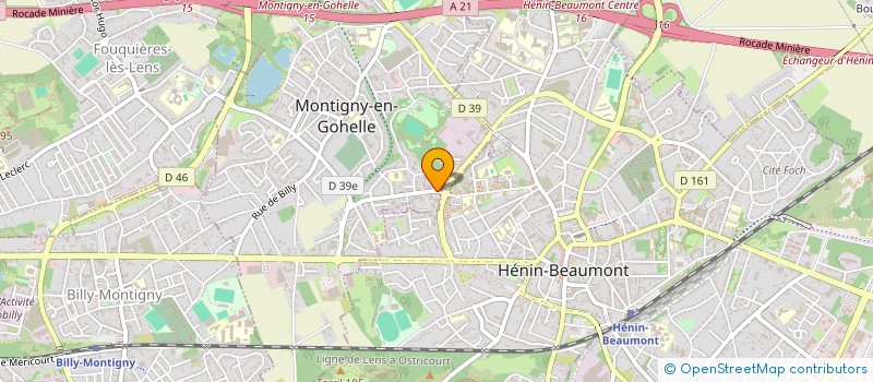 localisation de l'entreprise Z'ANIMATION CULTURE ET LOISIRS  MONTIGNY-EN-GOHELLE