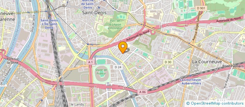 localisation de l'entreprise Z BAT à SAINT-DENIS