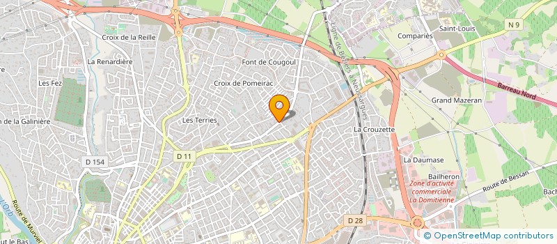 localisation de l'entreprise Z & C LOGISTIQUES à BEZIERS