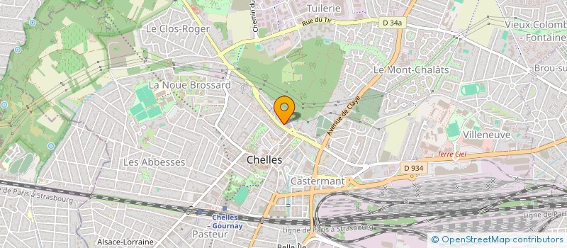 localisation de l'entreprise Z CAB  CHELLES