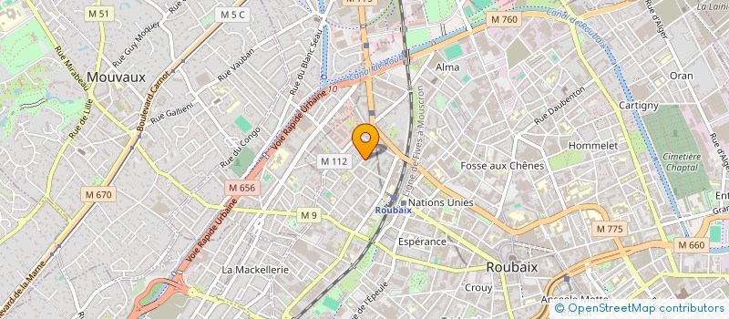 localisation de l'entreprise Z CARS  ROUBAIX