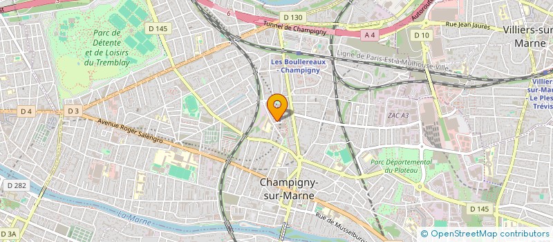 localisation de l'entreprise Z CONSTRUCTION à CHAMPIGNY-SUR-MARNE