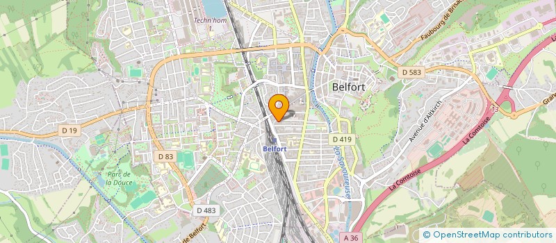 localisation de l'entreprise Z CUT à BELFORT
