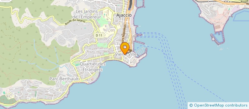 localisation de l'entreprise Z.D.T à AJACCIO