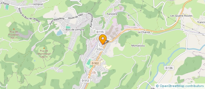 localisation de l'entreprise Z'DANSE à YDES
