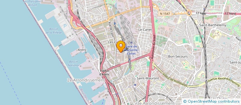 localisation de l'entreprise Z DISTRIBUTION à MARSEILLE