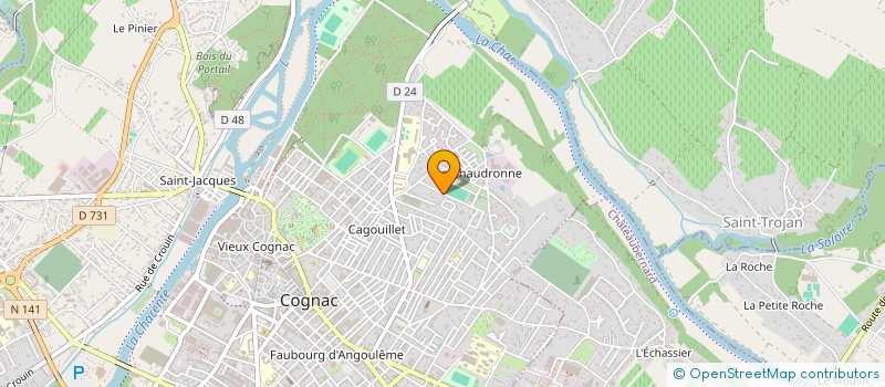 localisation de l'entreprise Z ELEC à COGNAC