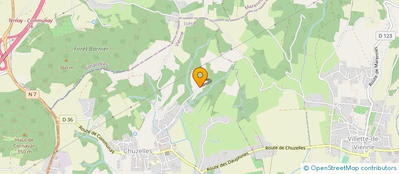 localisation de l'entreprise Z ET F VTC  CHUZELLES