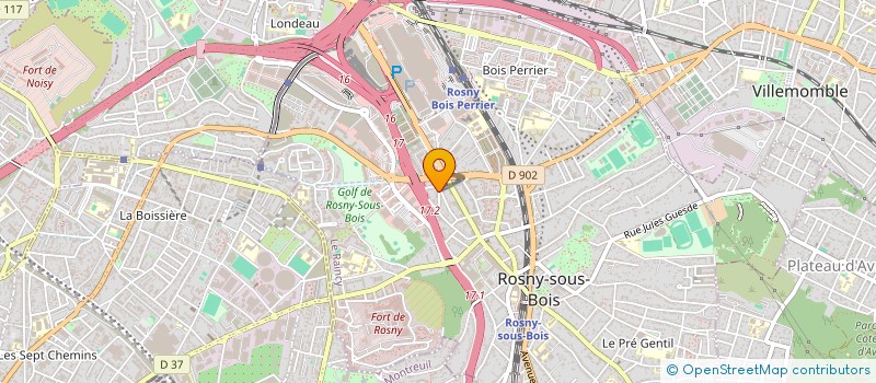 localisation de l'entreprise Z ET W à ROSNY-SOUS-BOIS