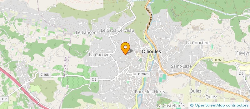 localisation de l'entreprise Z'FITNESS  OLLIOULES