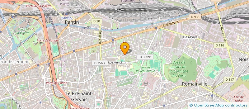 localisation de l'entreprise Z&G IMMOBILIER à PANTIN