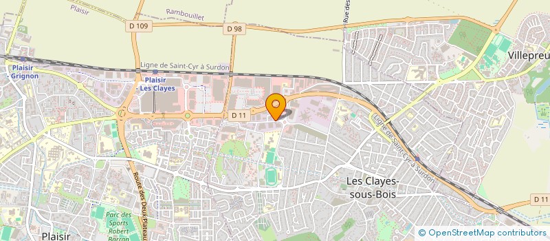 localisation de l'entreprise Z&G TELECOM  LES CLAYES-SOUS-BOIS