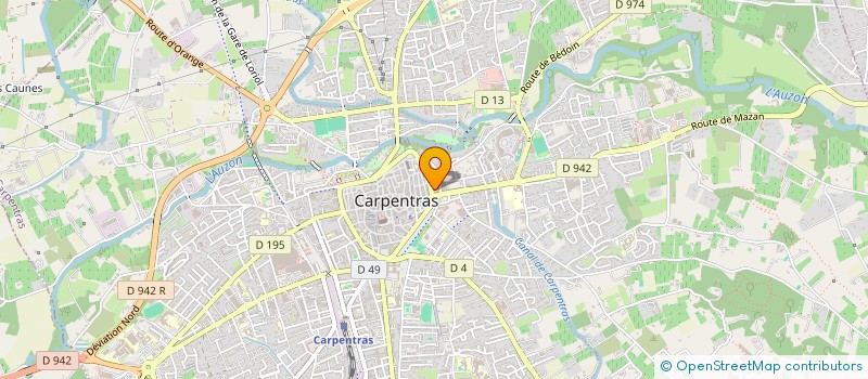 localisation de l'entreprise Z.I CAFE  CARPENTRAS