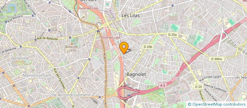 localisation de l'entreprise Z.I MULTI-SERVICES à BAGNOLET