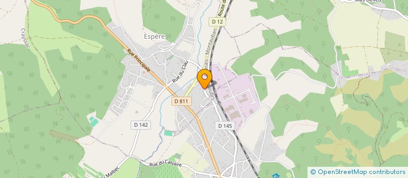 localisation de l'entreprise Z.I.S.S.  ESPERE