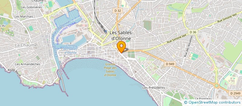 localisation de l'entreprise Z-IMMO à LES SABLES D'OLONNE